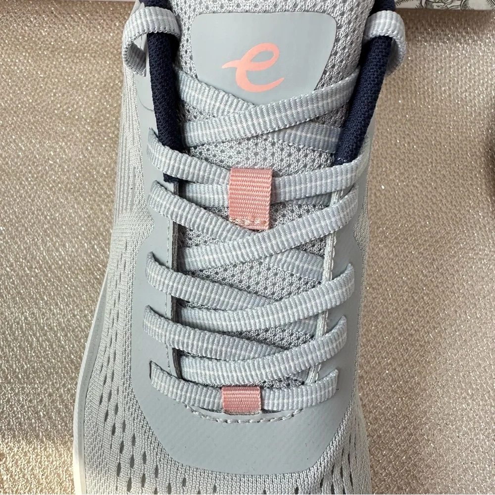 Easy Spirit® Mel Denise Austin Emove Athletic Sneakers in Gray & Pink Size 9.5 M